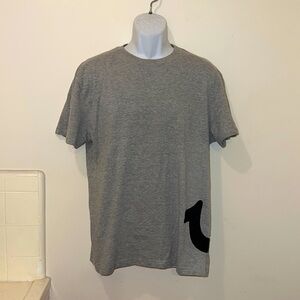 Unisex True Religion Gray Graphic Logo Tee